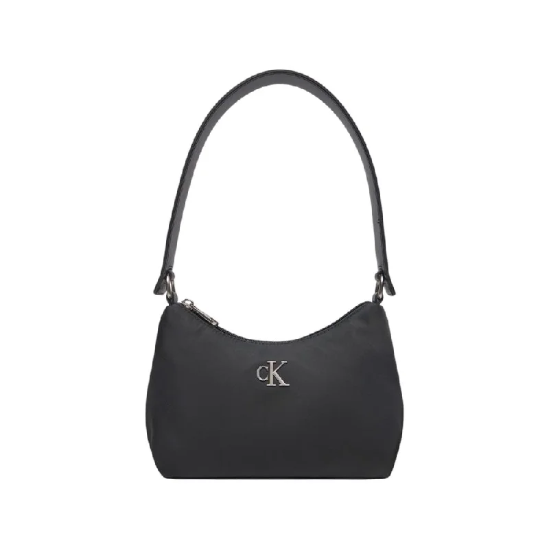 Calvin Klein Jeans Black Recycled Polyester Handbag Comfortable Drawstring Waist Jeans