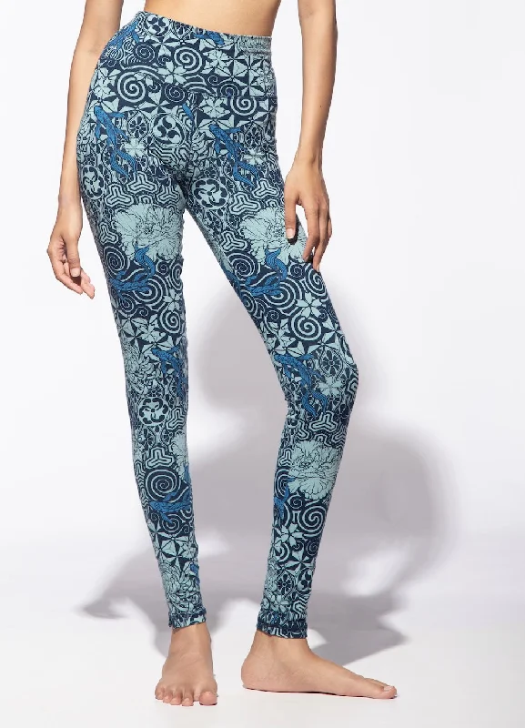 Nagomi Leggings - Mizu Navy Fashionable Sports Leggings