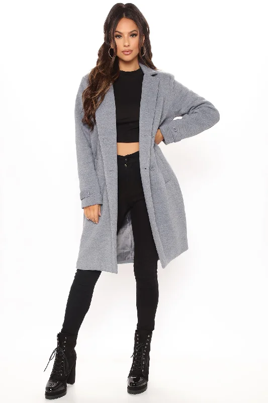 All Business Baby Coat - Heather Grey