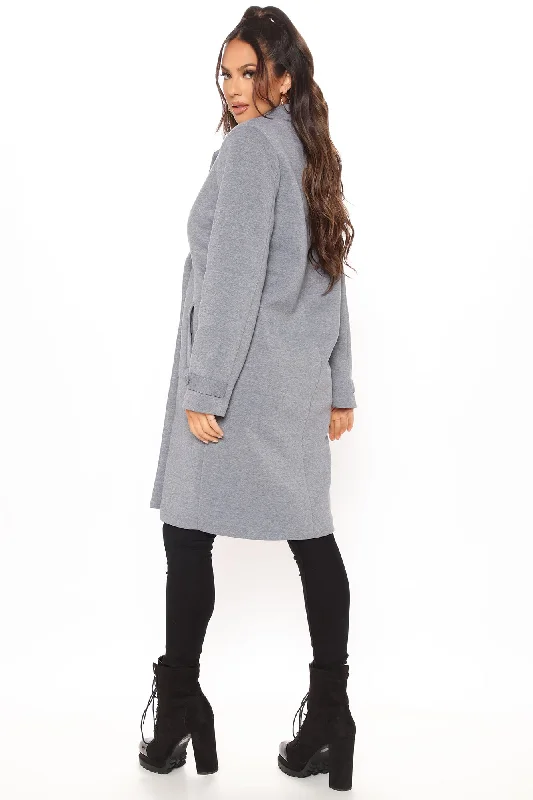 All Business Baby Coat - Heather Grey