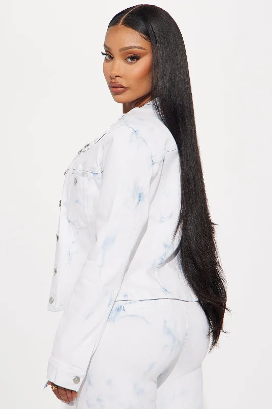 Biding My Time Acid Wash Denim Jacket - Light Wash