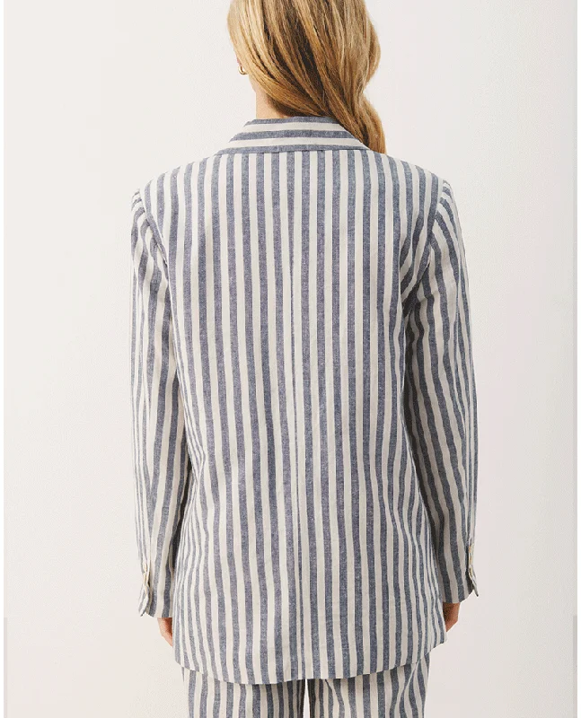 Part Two Beri Blue Stripe Blazer