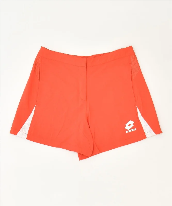 LOTTO Womens Sport Shorts Small Orange Sports