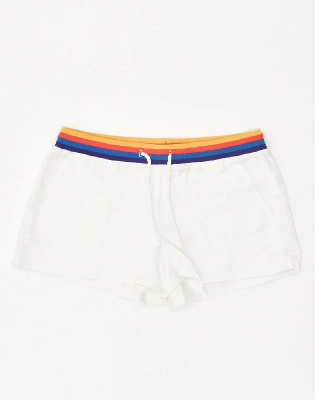 VANS Womens Sport Shorts UK 6 XS White Cotton