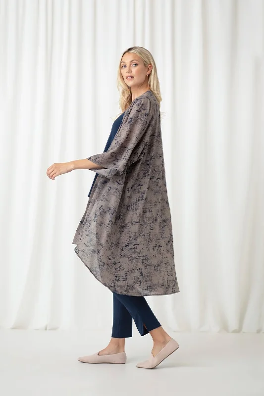 Whisper Kabuki Sleeve Cardigan | Smokey Shades Sand