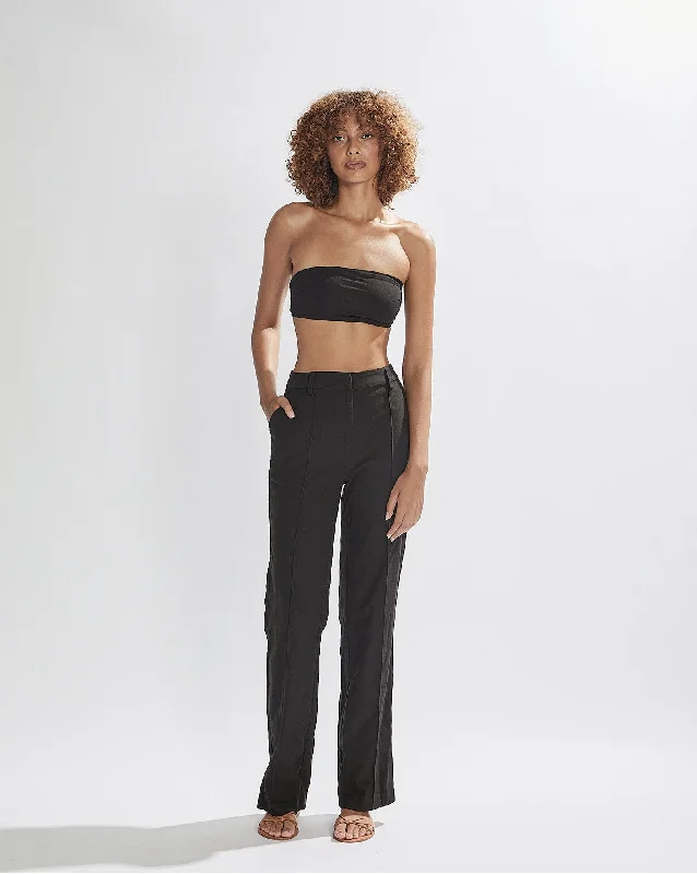 Zane Trousers Black Cropped