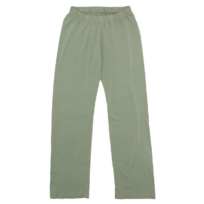Peace Women's Jersey Sweatpants - Celadon #3044 Lightweight casual ribbed ankle sweatpants comfy