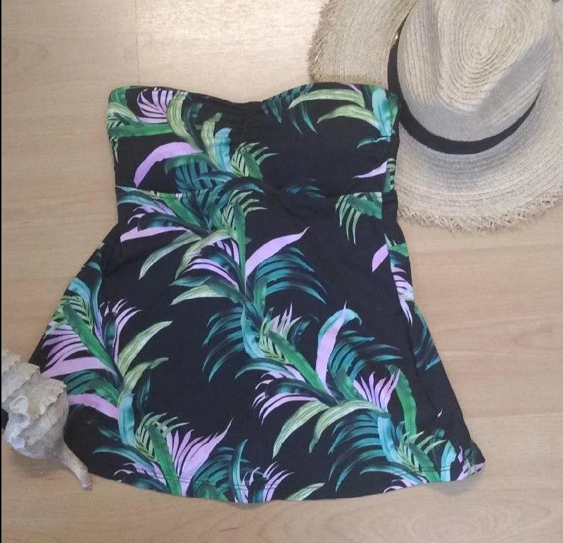 Seafolly 30711CD419 Las Palmas CD Trapeze Singlet Tankini Adjustable Swim Top